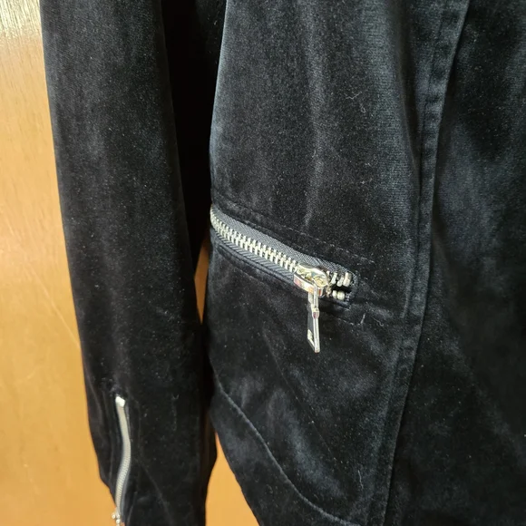 Black Faux Leather Jacket - Picture 4 of 6